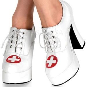 COPY - Pleaser Nurse-Medical Platform Lace Up Heels NWOT Never Worn